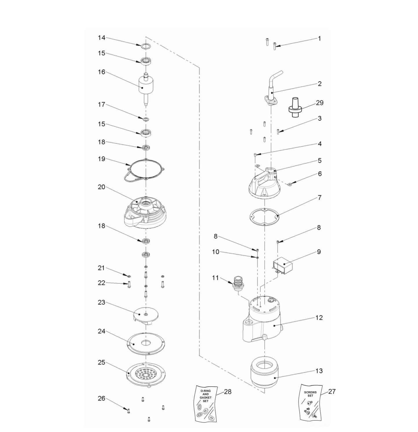 ST1 Pump Assembly Parts