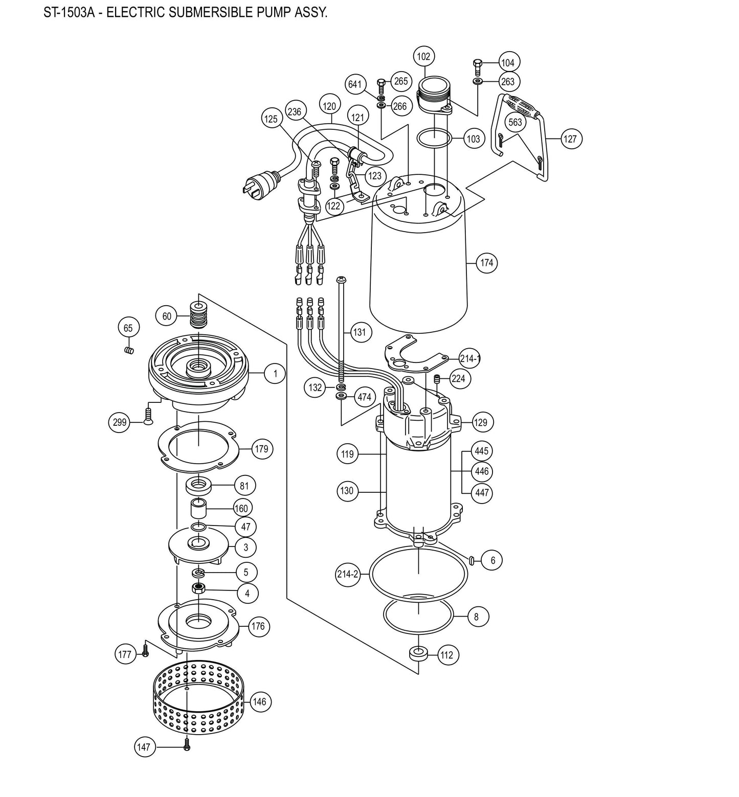 ST1503A Electric Submersible Pump Assembly Parts-1