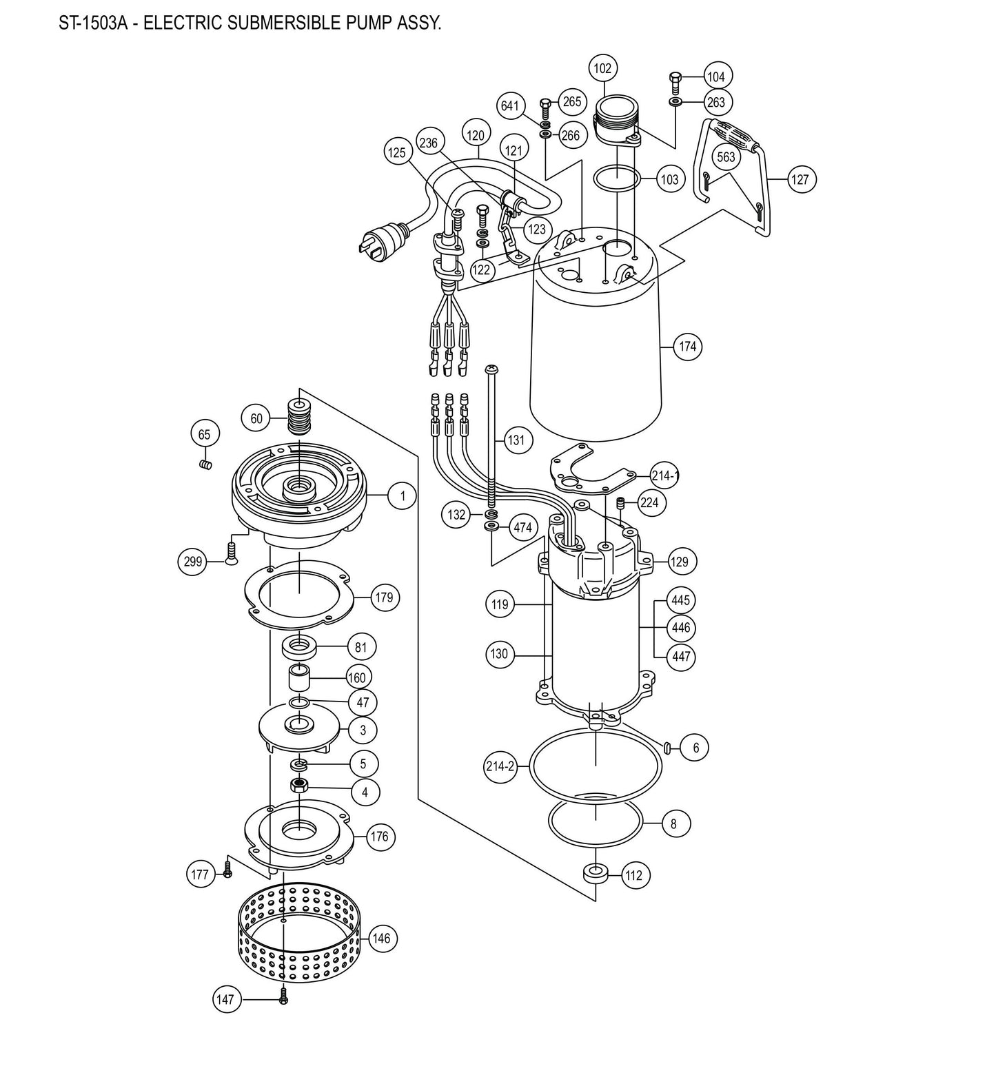 ST1503A Electric Submersible Pump Assembly Parts-2