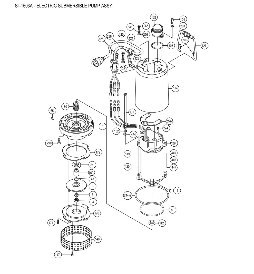 ST1503A Electric Submersible Pump Assembly Parts-2
