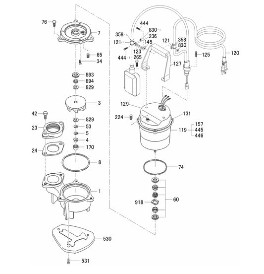 ST2040TF Pump Assembly Parts