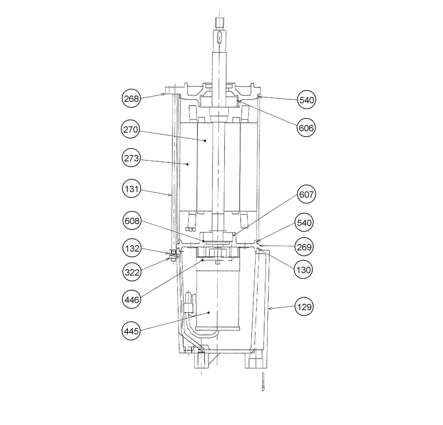 ST3020B1, ST3020BCUL Motor Assembly Parts
