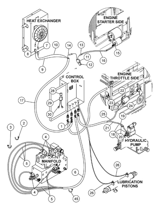 ST-45HRM Electrical System Assembly Parts
