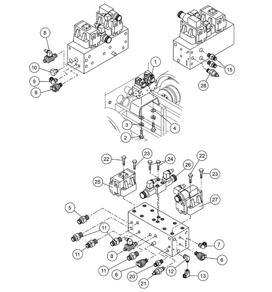 ST-45HRM Manifold Assembly Parts