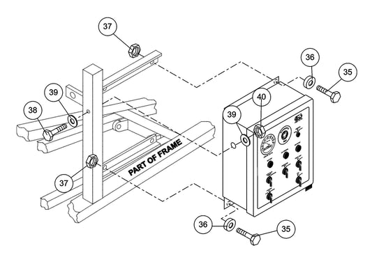ST-45HRM Control Box Mounting Assembly Parts