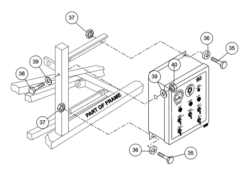 ST-45HRM Control Box Mounting Assembly Parts