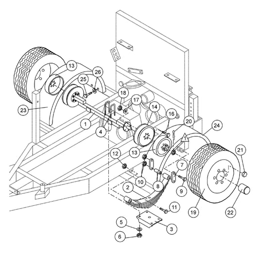 ST-45HRM Axle Assembly Parts