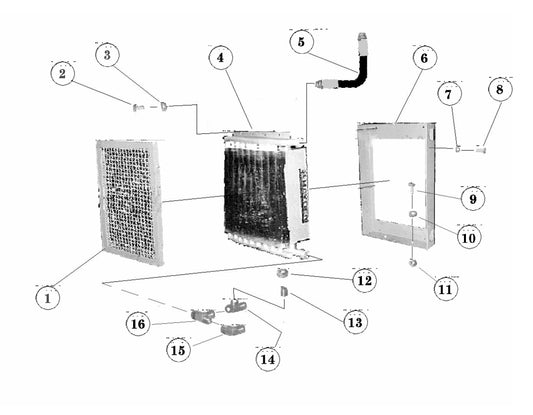 ST-70 Oil Cooler Assembly Parts
