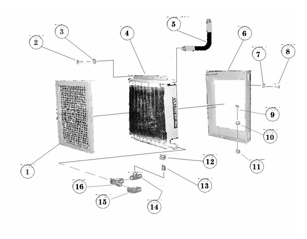 ST-70 Oil Cooler Assembly Parts