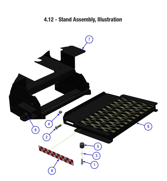 AT16 Stand Assembly Parts By Allen Engineering