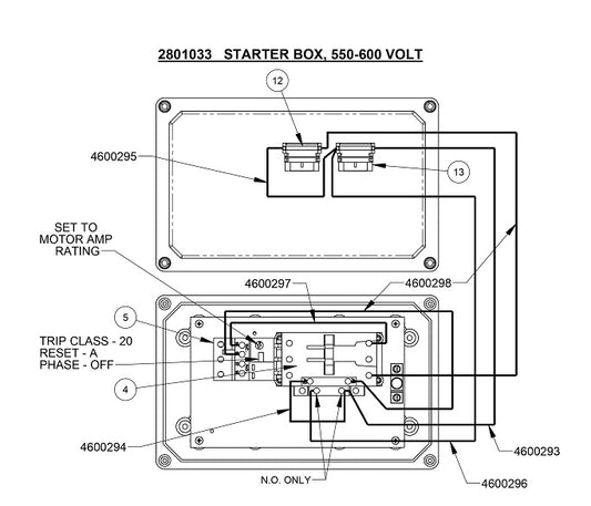 Starter Box, 550-600 Volt (2)