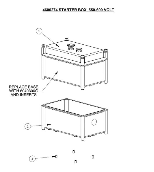 Starter Box, 550-600 Volt