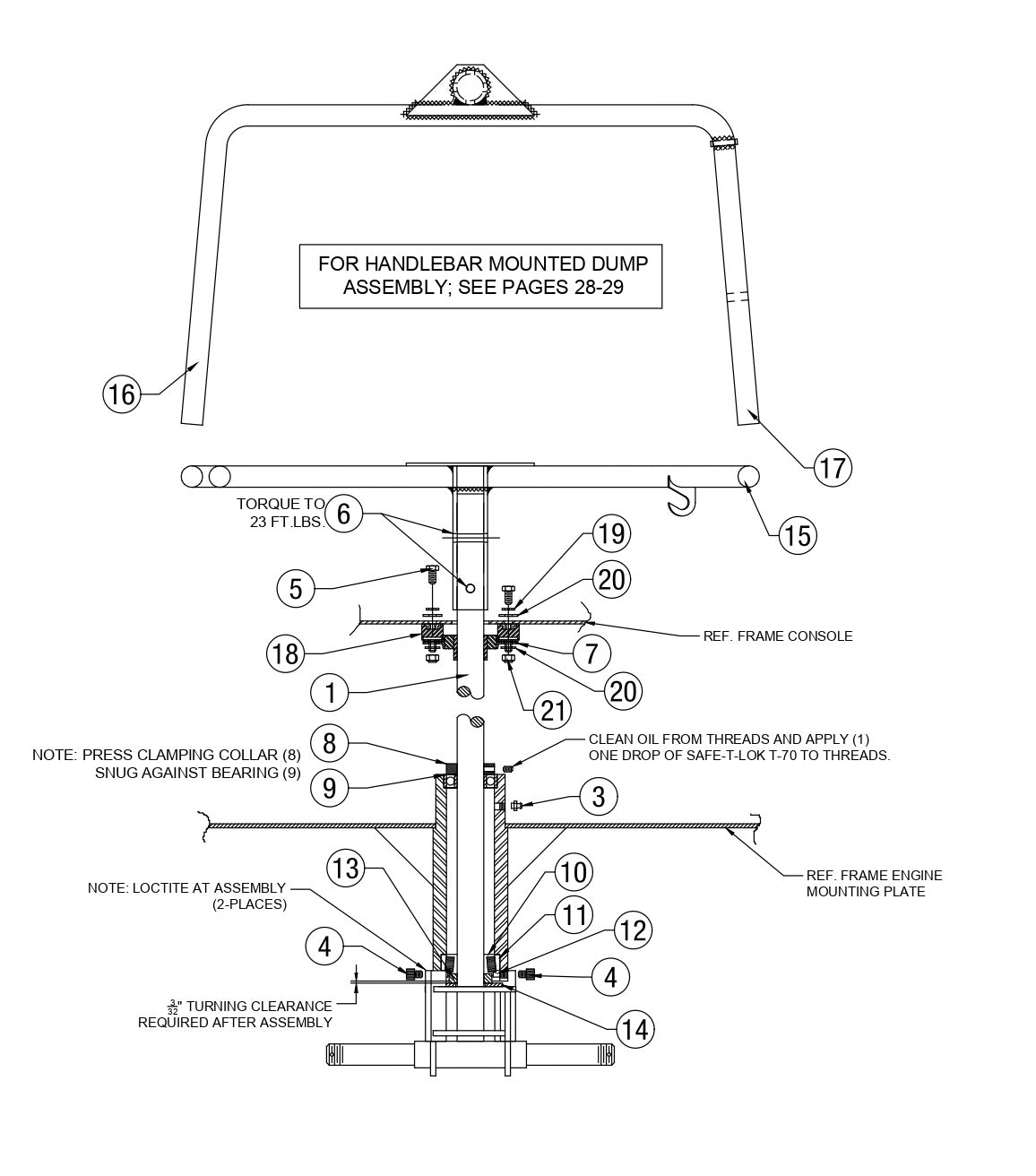 AW16-K, AW21-K,  AW16-H &amp; AW21-H &amp; AW16-P Steering column Assembly Parts By Allen Engineering