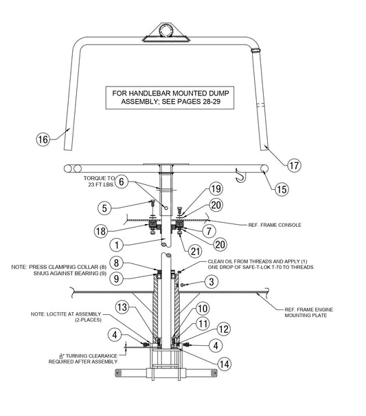 AW16-K, AW21-K,  AW16-H &amp; AW21-H &amp; AW16-P Steering column Assembly Parts By Allen Engineering