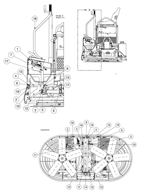 MSP445 Mechanical Super Pro Riders Steering System Assembly Parts by Allen Engineering