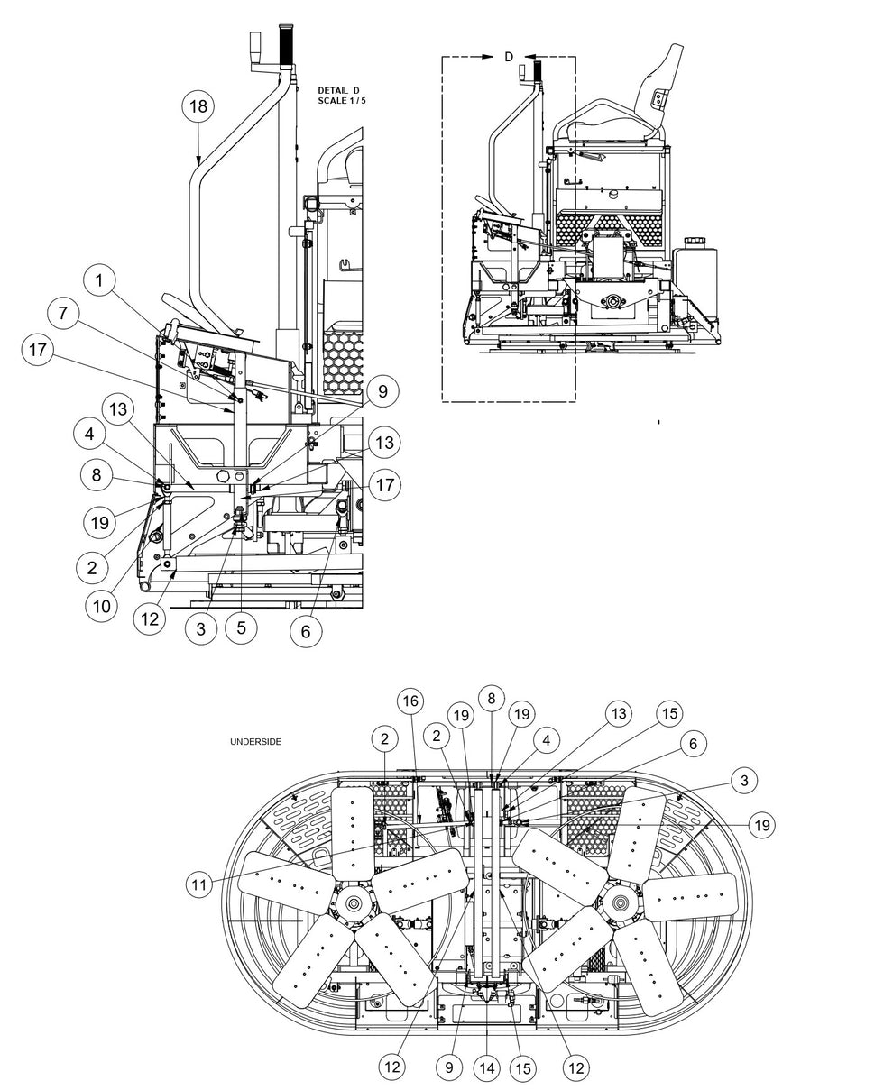 MSP445 Mechanical Super Pro Riders Steering System Assembly Parts by Allen Engineering