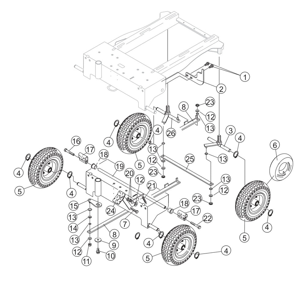 GB114BC Steering Assembly Parts by Multiquip