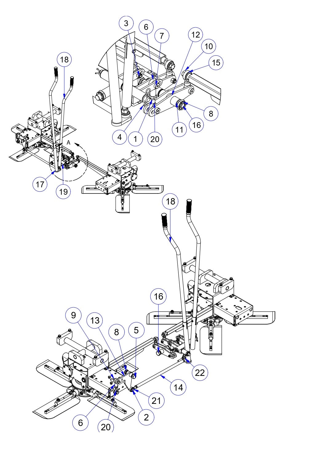 MP235 Mechanical Pro Riders Steering Assembly Parts by Allen Engineering