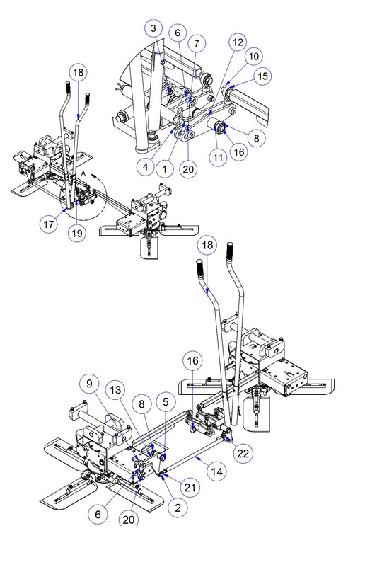 MP235 Mechanical Pro Riders Steering Assembly Parts by Allen Engineering