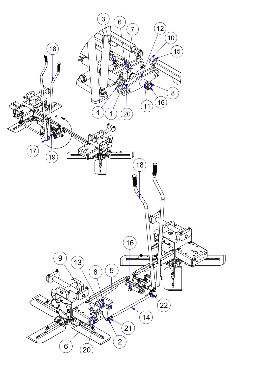 MP235 Mechanical Pro Riders Steering Assembly Parts by Allen Engineering