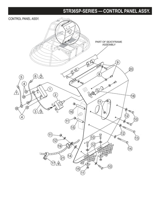 STR36SP STOW-Control Panel Assembly