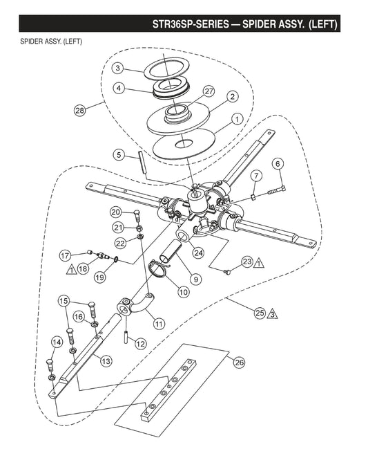 STR36SP STOW-Spider Assembly (Left)
