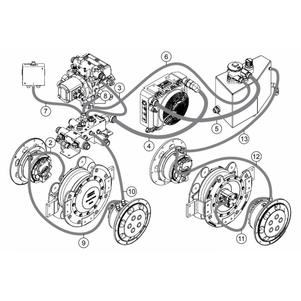 AAAA RX1575- Suction And Leakage Hose  Assembly Parts By Multiquip