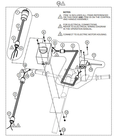 Switch and Conduit Assembly Parts for J36E2 Trwoels with SN LEO118040 and Above by Multiquip whiteman