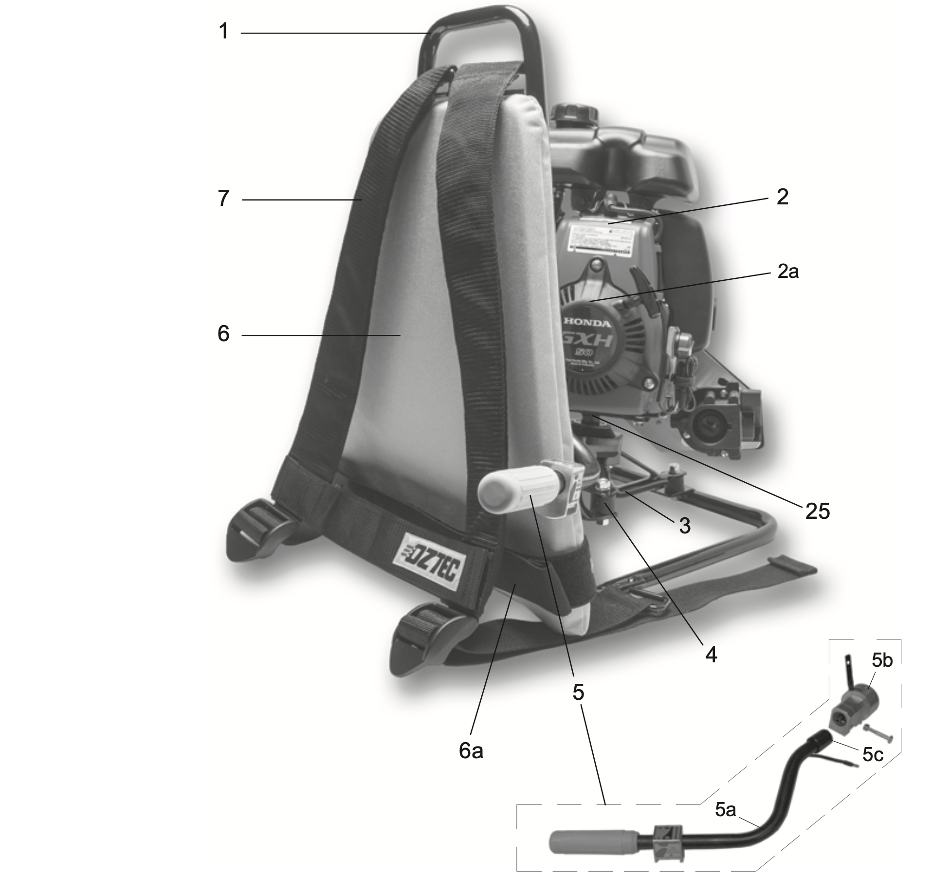 BP-50A Backpack Parts