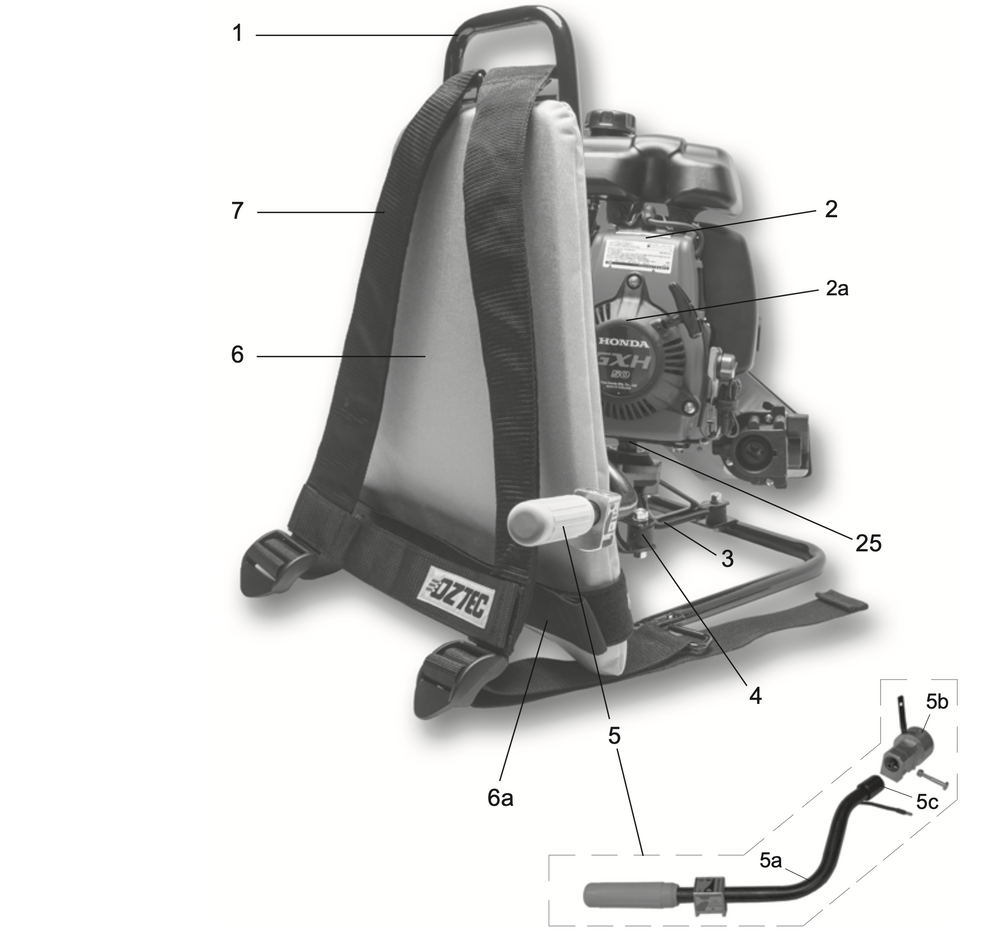 BP-50A Backpack Parts