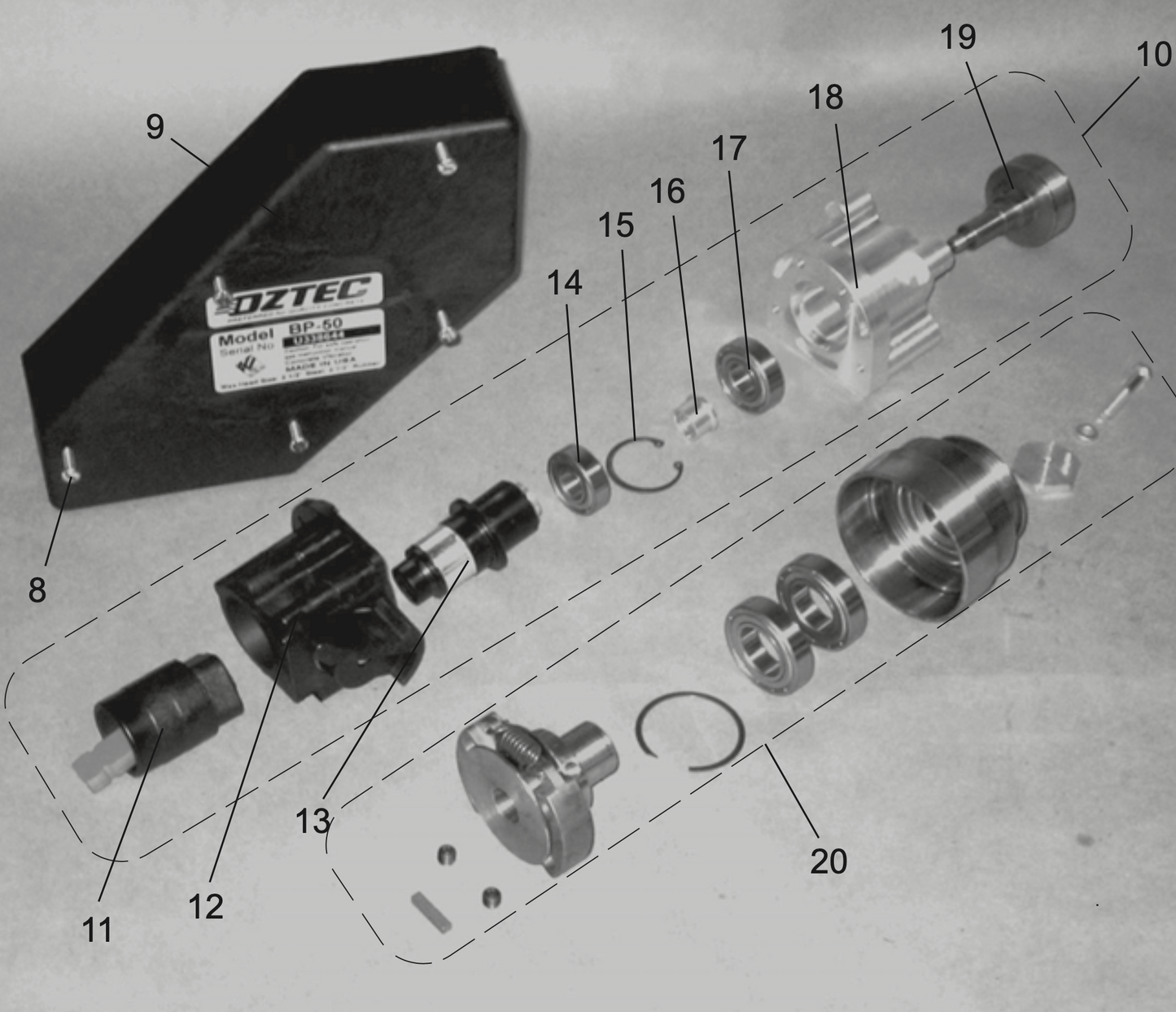 BP-50A Drive Block and Clutch Assembly