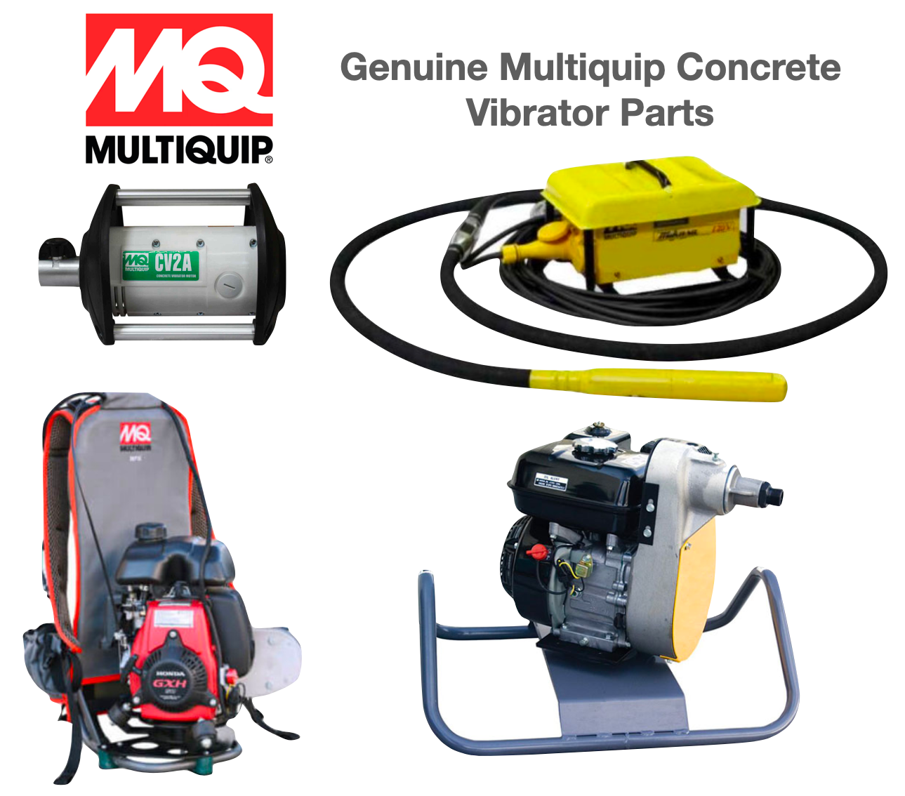 1000-055 Motor Assy, 1Hp 115V Sva-1 for SVA Series Stow Flex Shaft Concrete Vibrators by Multiquip