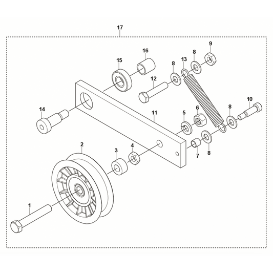 Pump Idler Pulley Parts for Soff Cut 4000 Saw by Husqvarna