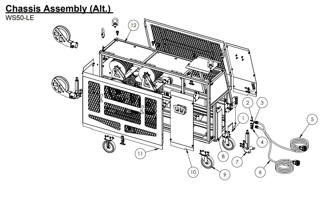 WS50-LE Chassis Assembly (Alt.) Parts