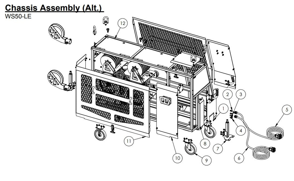 WS50-LE Chassis Assembly (Alt.) Parts