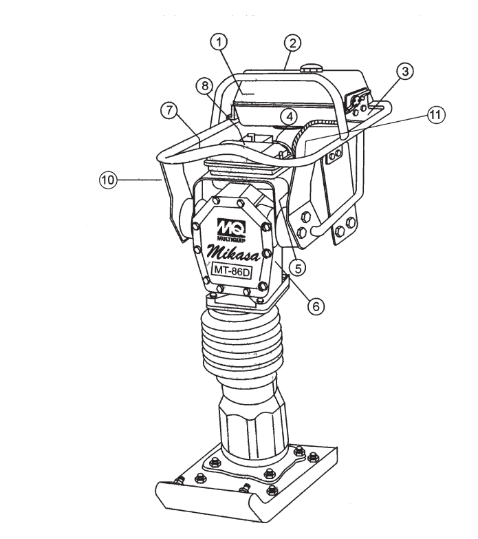 MT86D2 Nameplate And Decals Assembly Parts