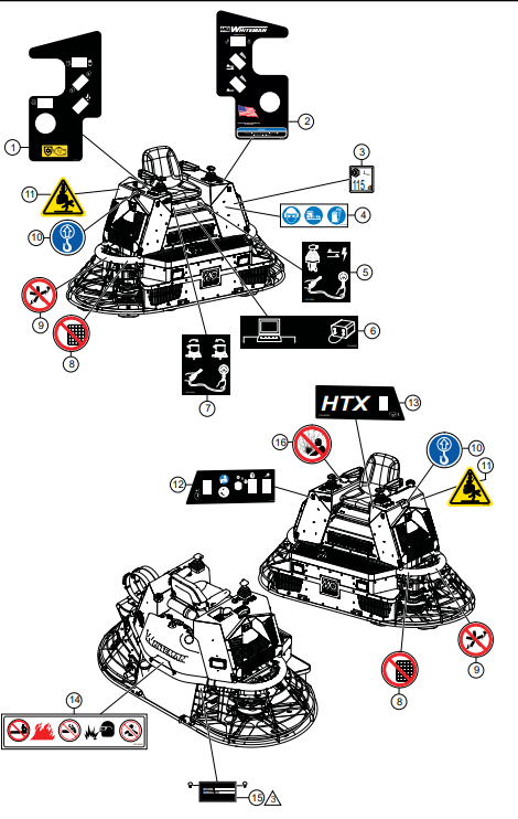 HTXG6DF SN PB2003172 And Below Nameplate And Decals Assembly Parts