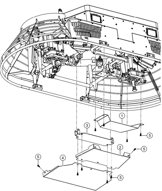 HTXG6DF SN PB2003172 And Below Splash Guard Panel Assembly Parts