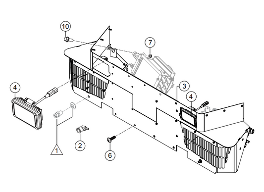 HTXG6DF SN PB2003172 And Below — Hydraulic Cooler Cowling Assembly Parts