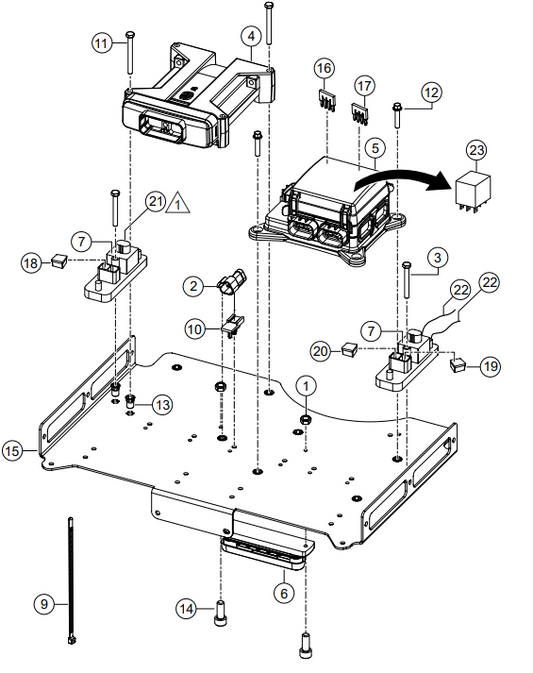 HTXG6DF SN PB2003172 And Below — Electrical Control Panel Assembly Parts