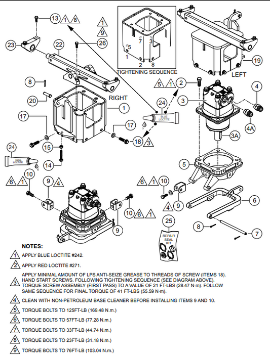 HTXG6DF SN PB2003172 And Below — Pivot Assembly Parts