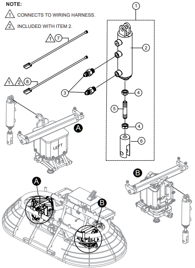 HTXG6DF SN PB2003172 And Below — Hydraulic Cylinder Assembly Parts By Multiquip Whiteman