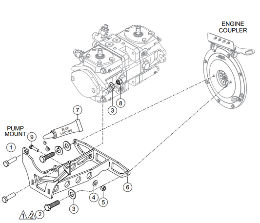 HTXG6DF SN PB2003172 And Below — Pump Mounting Bracket Assembly Parts By Multiquip Whiteman