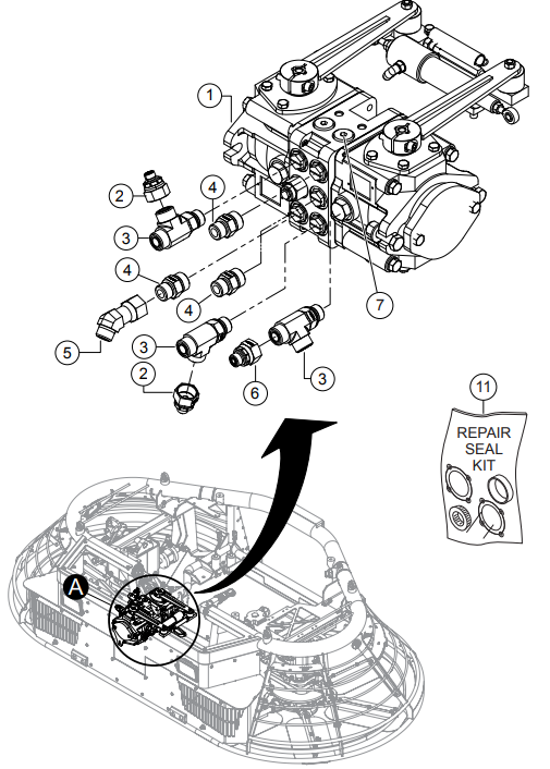 HTXG6DF SN PB2003172 And Below — Pump Fittings Assembly Parts By Multiquip Whiteman