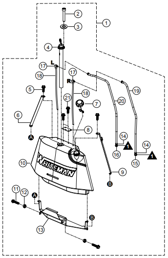 HTXG6DF SN PB2003172 And Below — Fuel System Assembly Parts By Multiquip Whiteman
