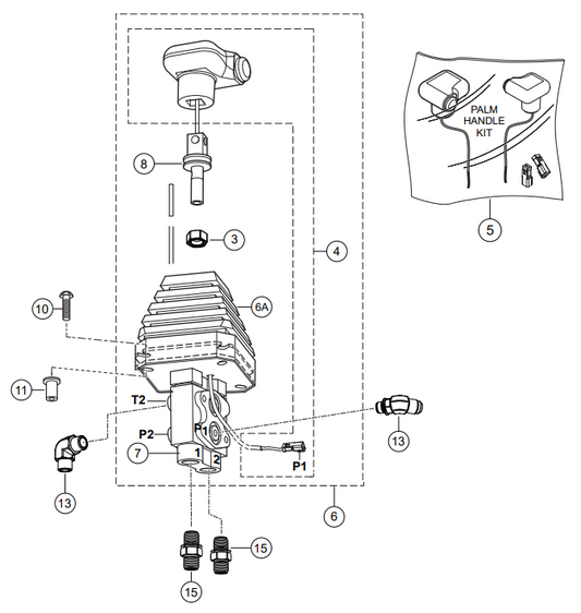 STX6H Left-Hand Valve Assembly Parts