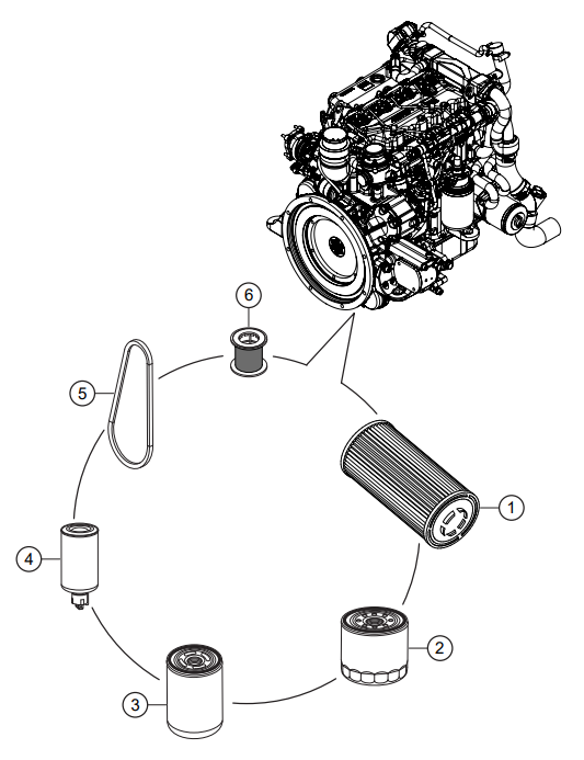 STX6H Engine Service Parts
