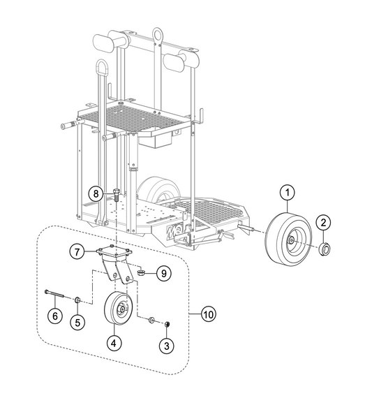 WSC55 Series Wheel Assembly Parts
