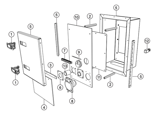 CG500C2 Exterior Fuel Box Assembly Parts