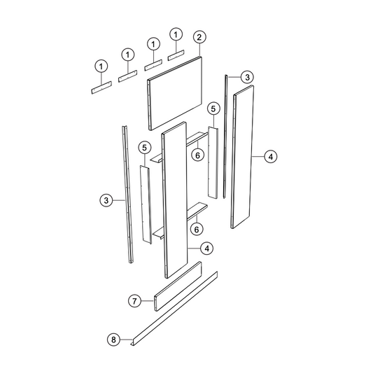 CG500C2 Radiator Wall Assembly Parts